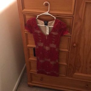 Bebe crochet flower dress